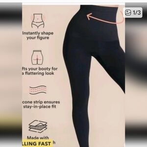 Empetua SHAPERMINT High-Waisted Black Leggings MEFIUM & LARGE BUNDLE